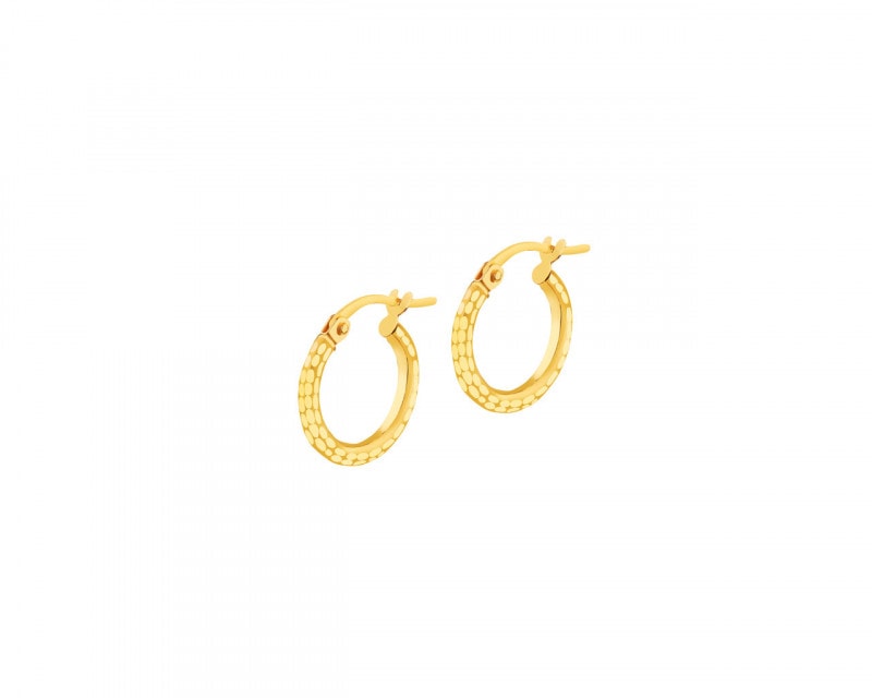 8 K Yellow Gold Hoop Earring 