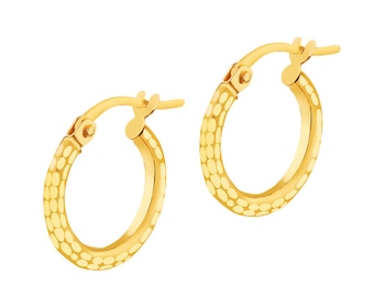 8 K Yellow Gold Hoop Earring 