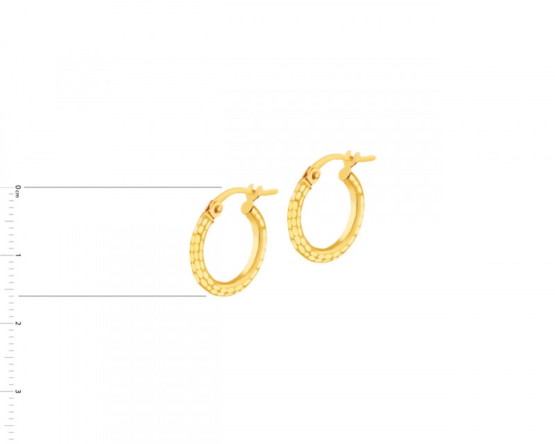 8 K Yellow Gold Hoop Earring 