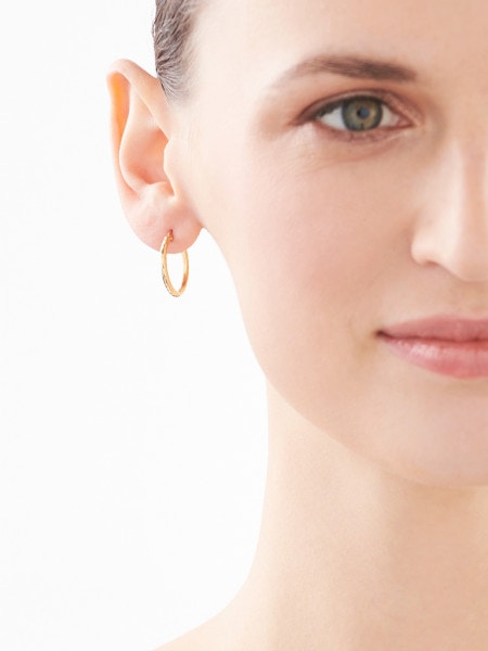 8 K Yellow Gold Hoop Earring 