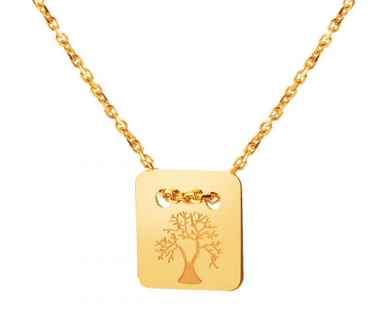 Złoty naszyjnik - drzewko