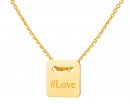 Złoty naszyjnik, ankier-  #Love