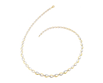 14 K Rhodium-Plated Yellow Gold Necklace with Diamonds></noscript>
                    </a>
                </div>
                <div class=