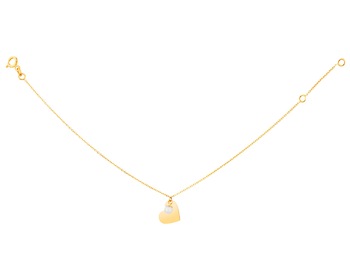 Pulsera de oro con perla - Corazón></noscript>
                    </a>
                </div>
                <div class=