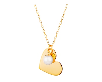 Złoty naszyjnik z perłą, ankier - serce></noscript>
                    </a>
                </div>
                <div class=