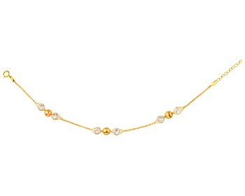 Gold bracelet with cubic zirconia - balls></noscript>
                    </a>
                </div>
                <div class=