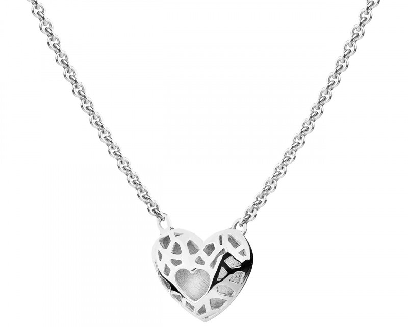 585 Rhodium-Plated White Gold Necklace
