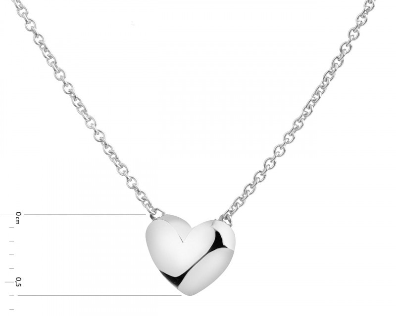 585 Rhodium-Plated White Gold Necklace