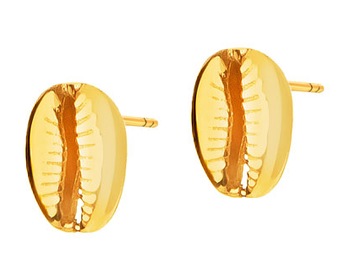 9 K Yellow Gold Earrings 