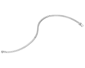 585 Rhodium-Plated White Gold Bracelet with Diamonds 0,34 ct - fineness 14 K