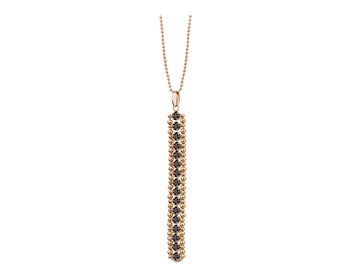 Gold Plated Brass Necklace with Cubic Zirconia