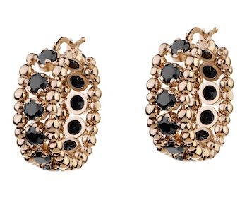 Gold Plated Brass Earrings with Cubic Zirconia></noscript>
                    </a>
                </div>
                <div class=