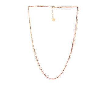 Gold-Plated Bronze Necklace with Crystal></noscript>
                    </a>
                </div>
                <div class=