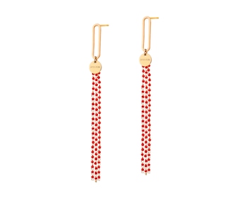 Gold-Plated Bronze Earrings with Crystal></noscript>
                    </a>
                </div>
                <div class=