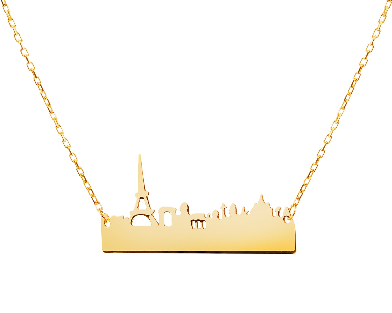 Złoty naszyjnik, ankier - Paryż