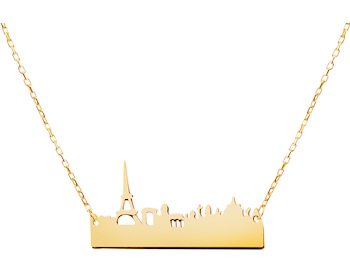 Złoty naszyjnik, ankier - Paryż