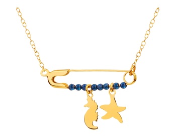 9 K Yellow Gold Necklace with Cubic Zirconia></noscript>
                    </a>
                </div>
                <div class=