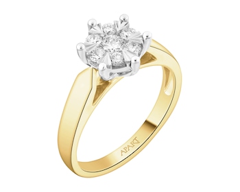 585  Ring  - 0,35 ct - fineness 585