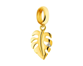 Colgante beads de oro amarillo con diamante - hoja></noscript>
                    </a>
                </div>
                <div class=