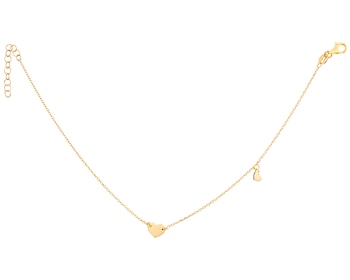 Gold-Plated Silver Anklet 