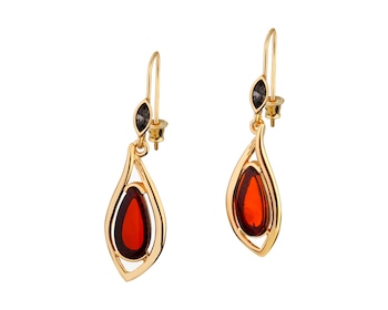 Gold-Plated Silver Earrings with Amber></noscript>
                    </a>
                </div>
                <div class=