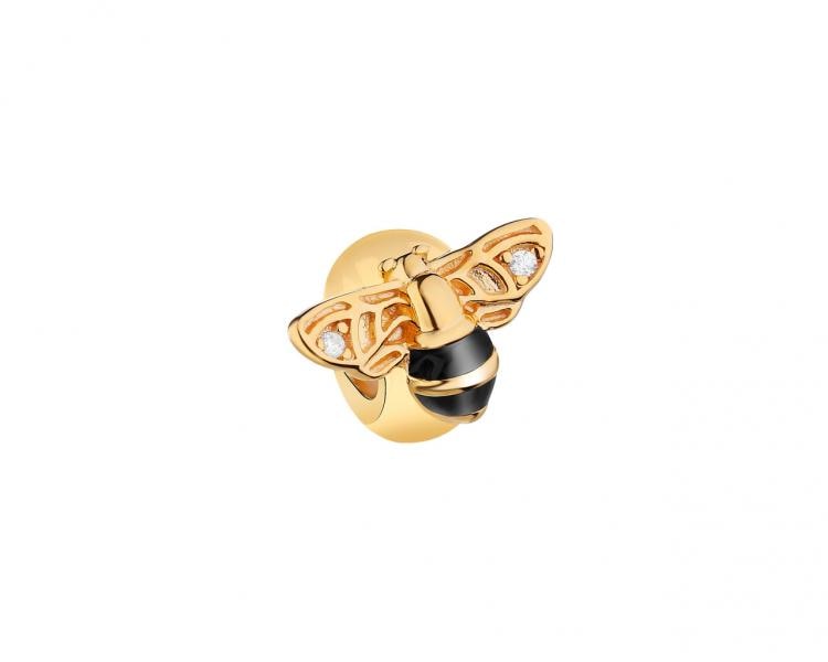 Gold-Plated Silver Stopper Bead