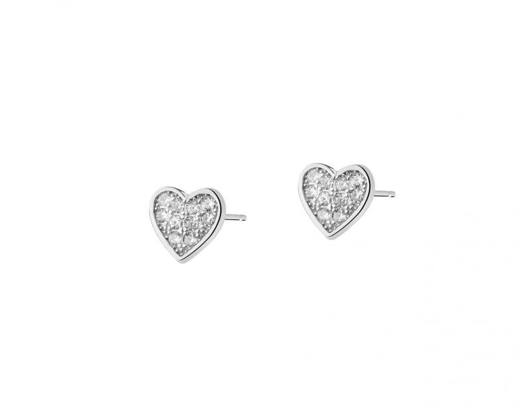 Sterling silver earrings - hearts