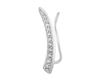 375 Rhodium-Plated White Gold Ear Cuff with Cubic Zirconia></noscript>
                    </a>
                </div>
                <div class=