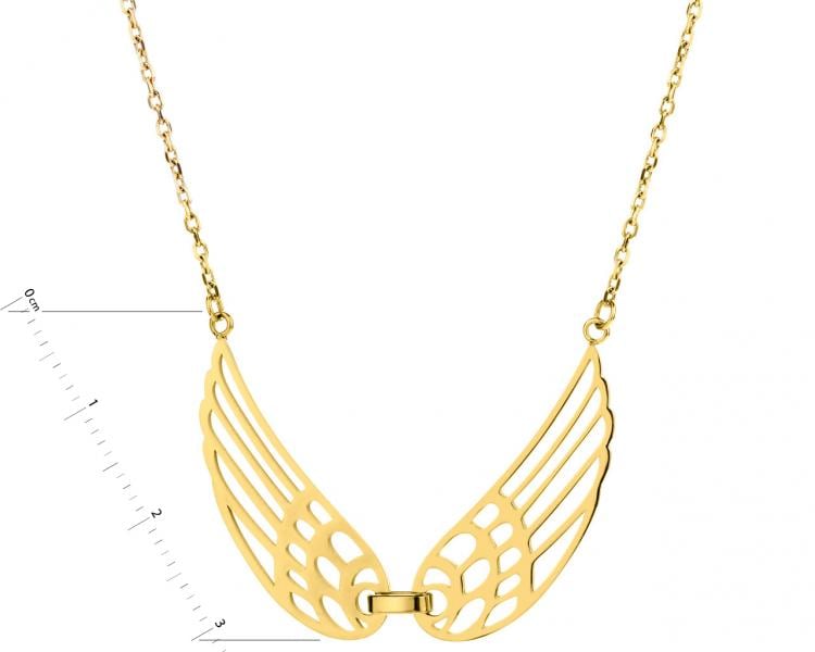 Stainless steel necklace - wings