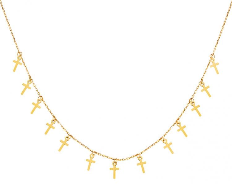 Zlatý náhrdelník, anker - kříže