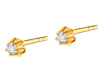 8 K Yellow Gold Earrings with Cubic Zirconia></noscript>
                    </a>
                </div>
                <div class=