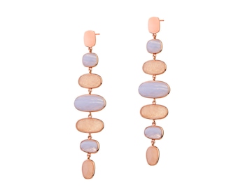 Gold-Plated Brass, Gold-Plated Silver Earrings with Agate></noscript>
                    </a>
                </div>
                <div class=