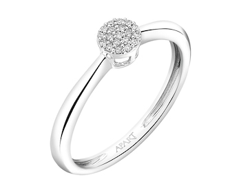 375 Rhodium-Plated White Gold Ring with Diamonds 0,05 ct - fineness 9 K></noscript>
                    </a>
                </div>
                <div class=
