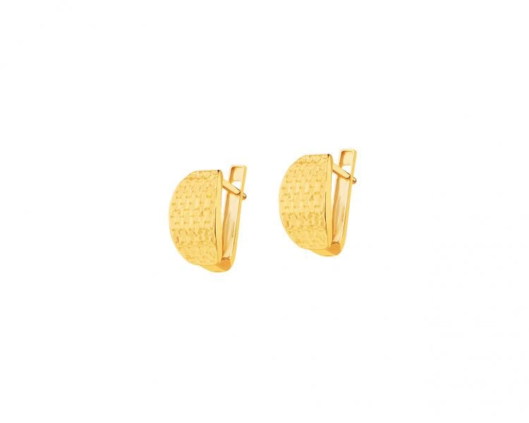 8 K Yellow Gold Earrings