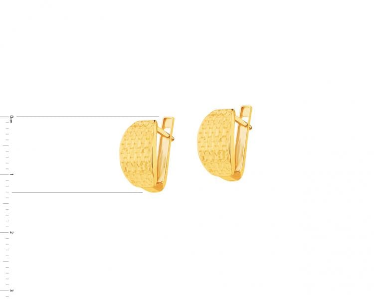 8 K Yellow Gold Earrings