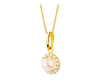 9 K Yellow Gold Pendant with Pearl></noscript>
                    </a>
                </div>
                <div class=