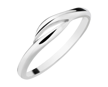 Rhodium Plated Silver Ring