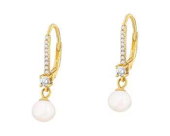 Silver earrings with pearls and cubic zirconia></noscript>
                    </a>
                </div>
                <div class=