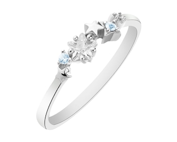 Rhodium Plated Silver Ring with Cubic Zirconia></noscript>
                    </a>
                </div>
                <div class=