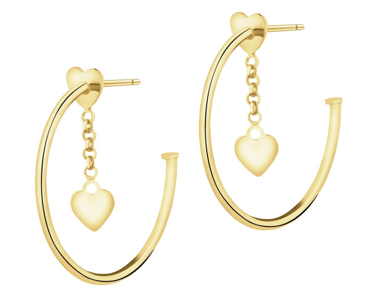 9 K Yellow Gold Earrings