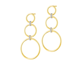 9 K Rhodium-Plated Yellow Gold Earrings with Diamonds 0,03 ct - fineness 9 K></noscript>
                    </a>
                </div>
                <div class=