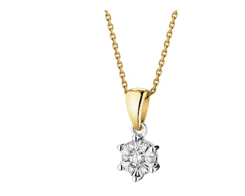 585  Pendant with Diamonds - 0,10 ct - fineness 585