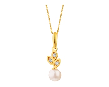 18 K Yellow Gold Pendant with Pearl></noscript>
                    </a>
                </div>
                <div class=
