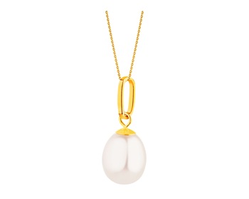 Yellow gold pendant - pearl></noscript>
                    </a>
                </div>
                <div class=