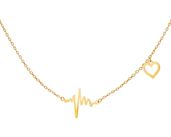 Yellow Gold Necklace - Heartbeat Sign></noscript>
                    </a>
                </div>
                <div class=