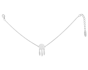 Rhodium Plated Silver Bracelet 