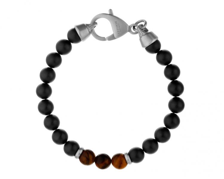 Stainless Steel Bracelet with Agate