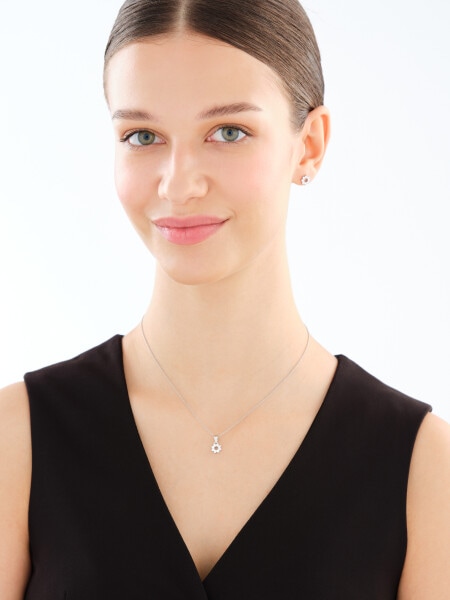 Kolczyki srebrne z cyrkoniami