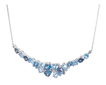 585 Rhodium-Plated White Gold Necklace with Diamond 0,03 ct - fineness 14 K></noscript>
                    </a>
                </div>
                <div class=