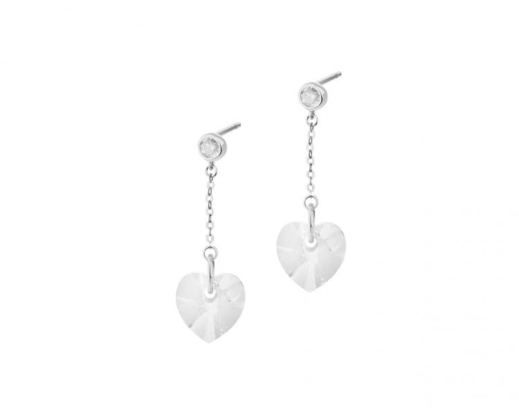 375 Rhodium-Plated White Gold Earrings 